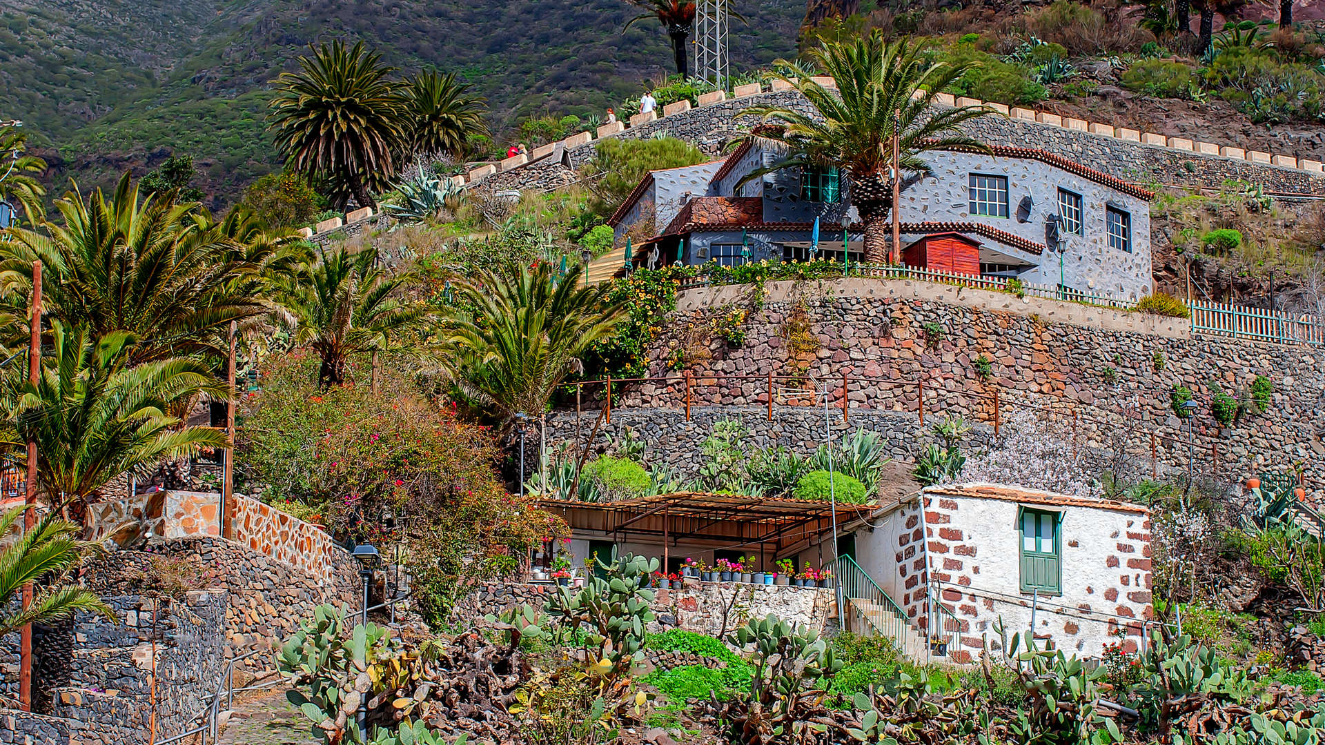Huizen in Masca, Tenerife.