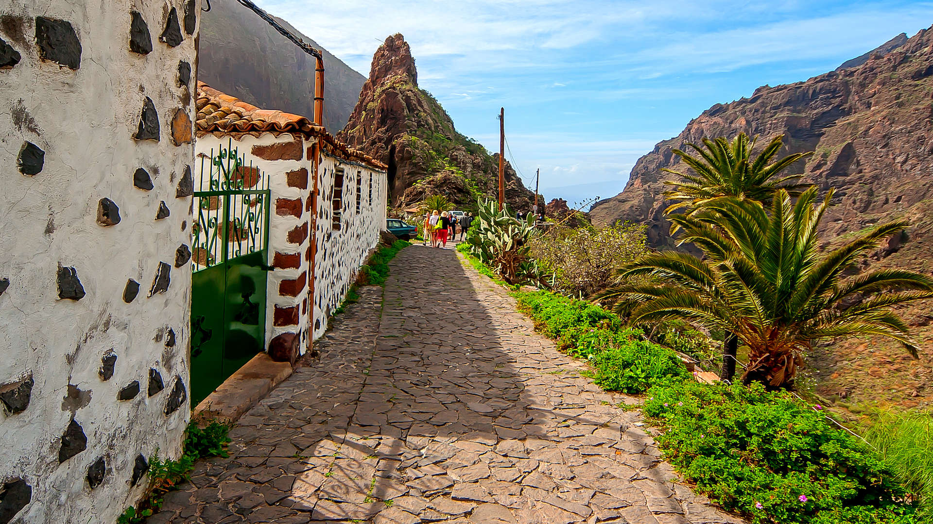 Straatje in Masca, Tenerife