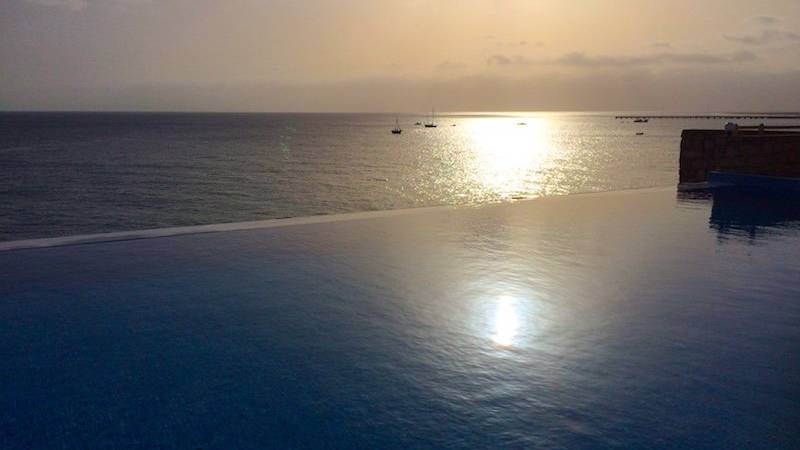 Zonsondergang Maio