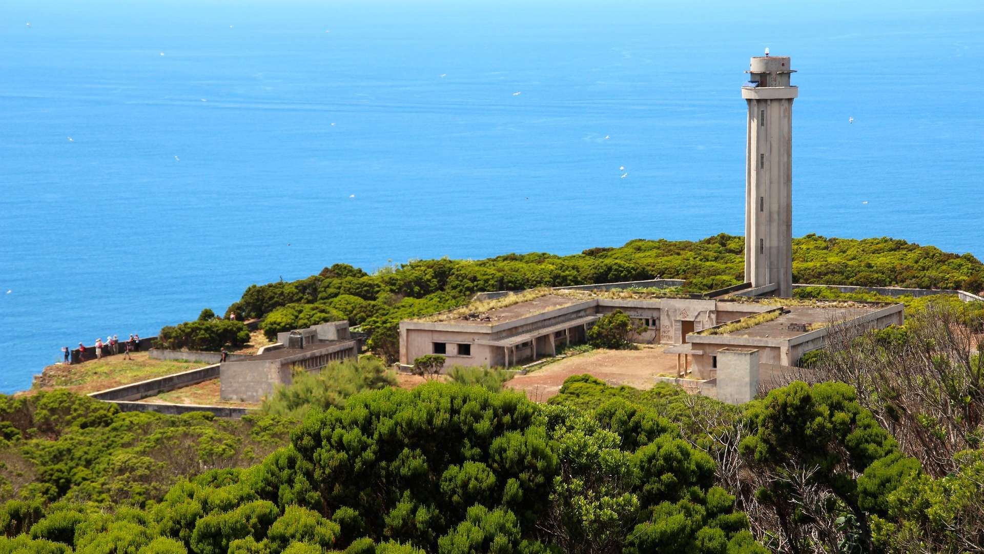 van bovenaf op de ponta dos rosais